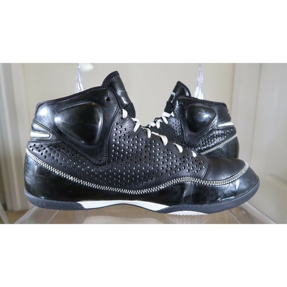 2007 NEW W/ BOX NIKE AIR ZOOM BB II ASIA 317993-012  SZ 13.5 Black/White - Picture 9 of 12